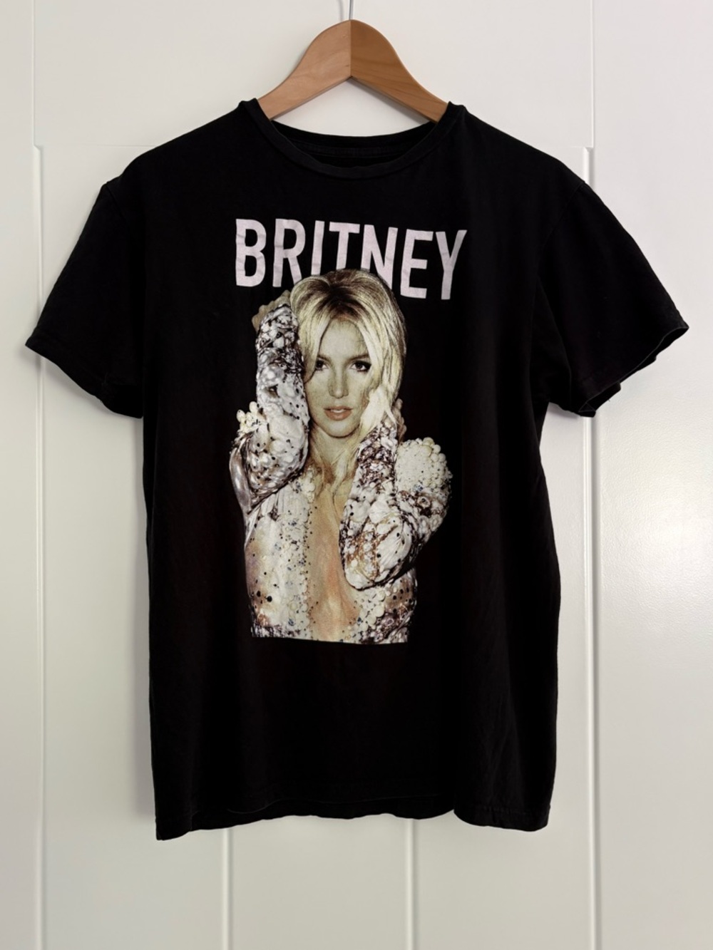 Britney Spears Large Graphic Crewneck T-Shirt Music Band Tee Official